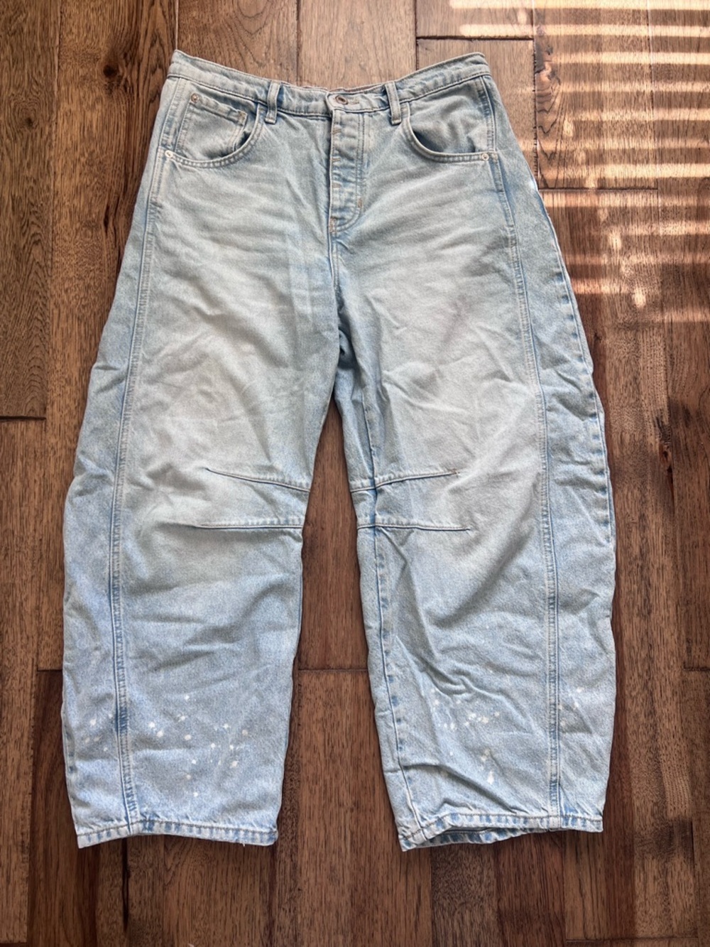 We the Free Good Luck Mid-Rise Barrel Jeans 28